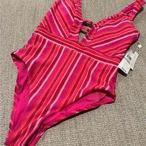Trina Turk Vibrant Striped Swimsuit